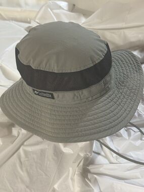 COLUMBIA Bucket Hat One Size Unisex Olive Green Fishing Hiking Foldable Booney